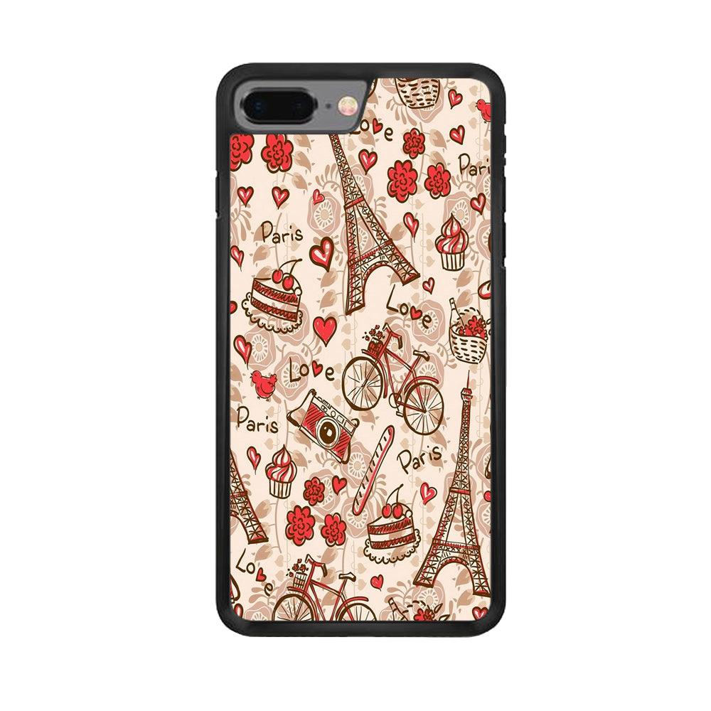 Motif Paris Love  iPhone 7 Plus Case