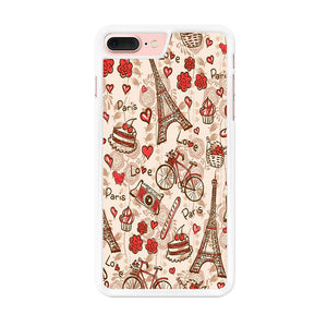 Motif Paris Love iPhone 8 Plus Case