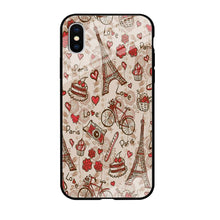 Load image into Gallery viewer, Motif Paris Love iPhone Xs Case