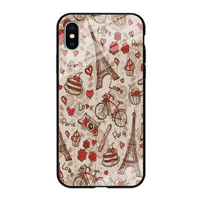 Motif Paris Love iPhone Xs Case