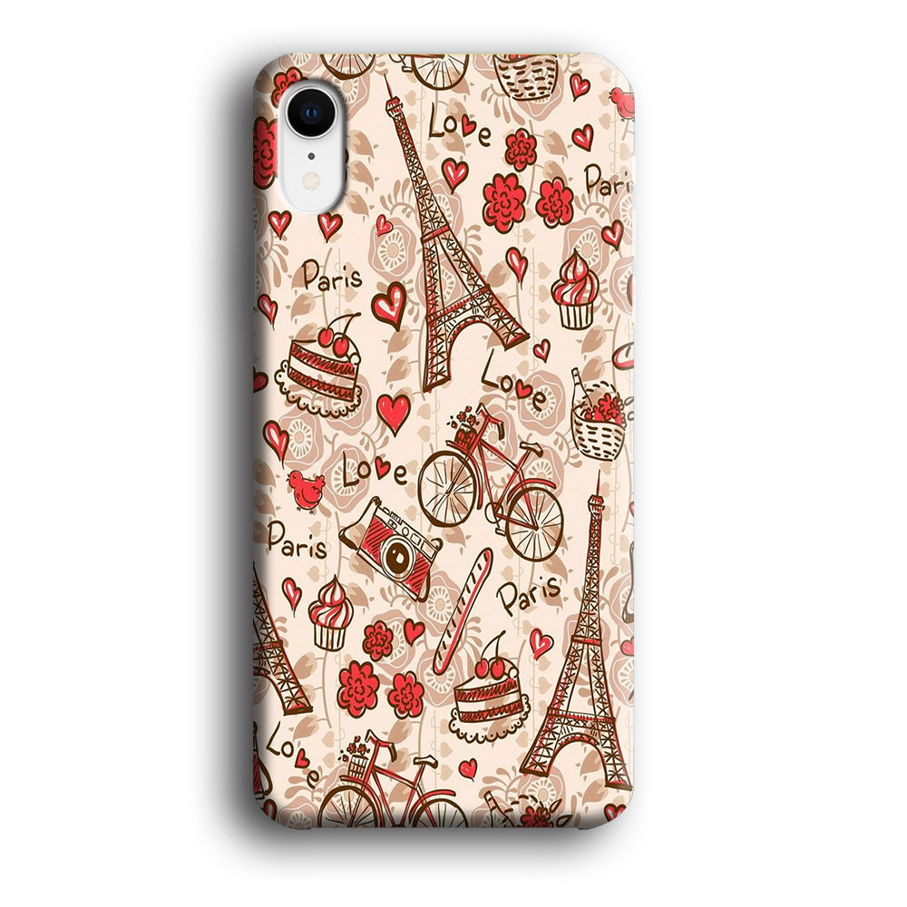 Motif Paris Love iPhone XR Case