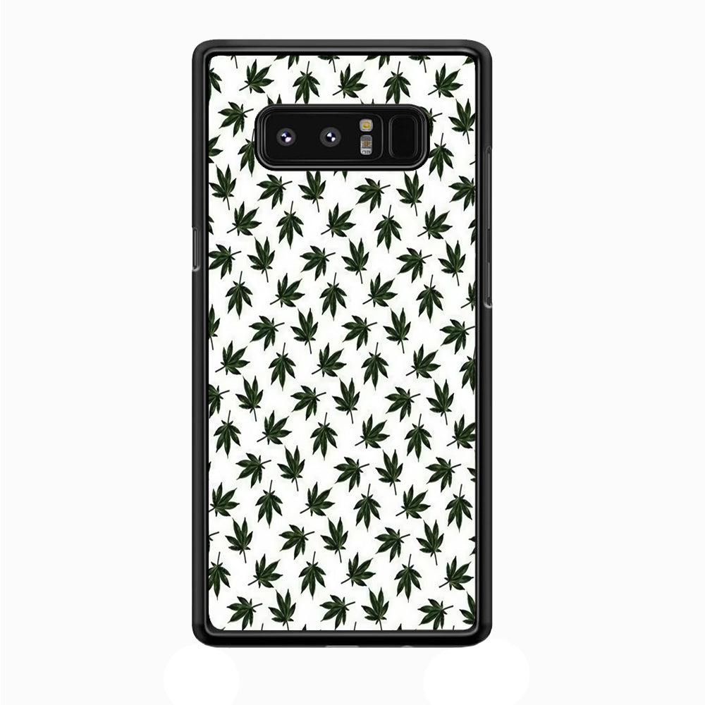 Motif Weed Samsung Galaxy Note 8 Case-Plastic / Full Wrap (3D Case)-Xtracase