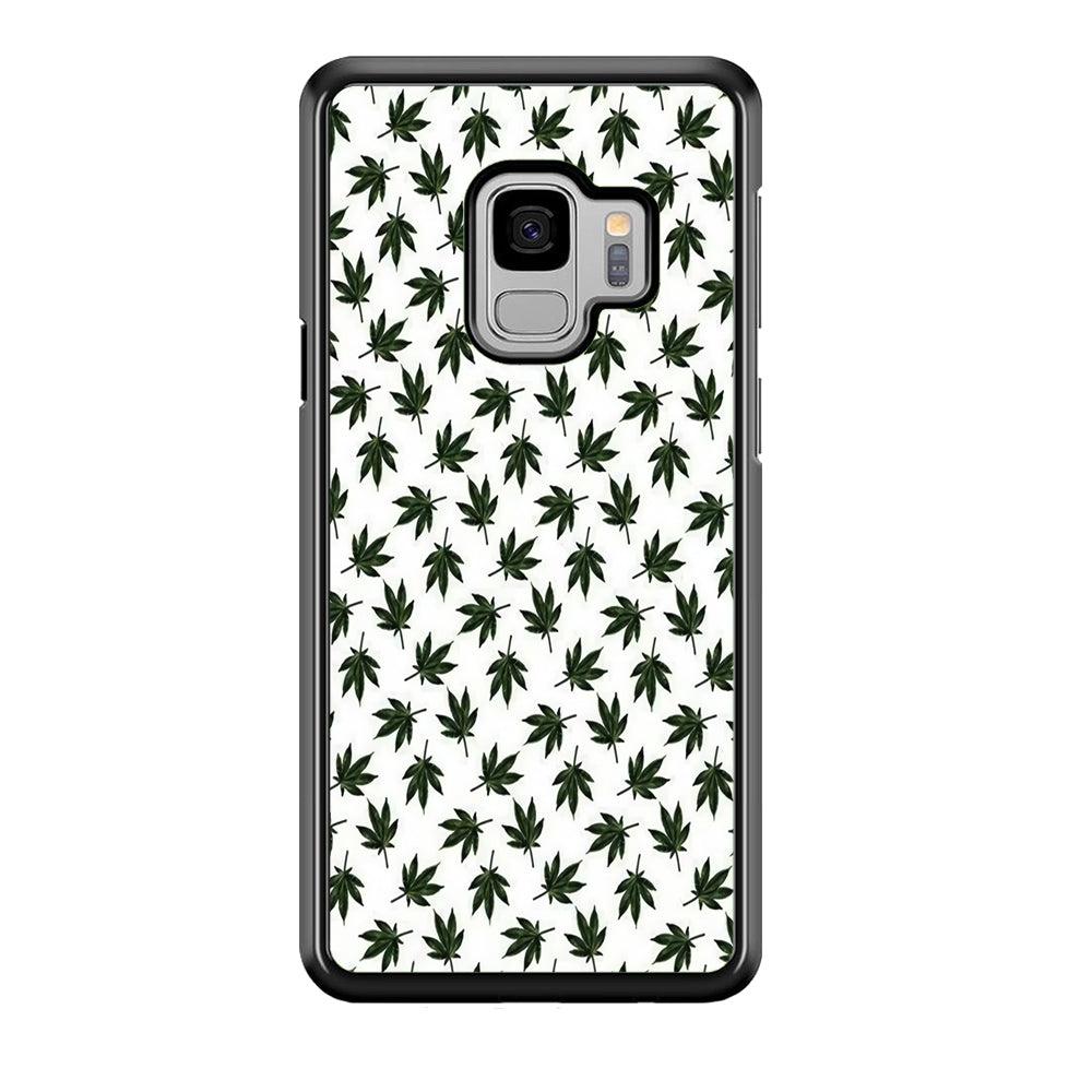 Motif Weed Samsung Galaxy S9 Case-Plastic / Full Wrap (3D Case)-Xtracase