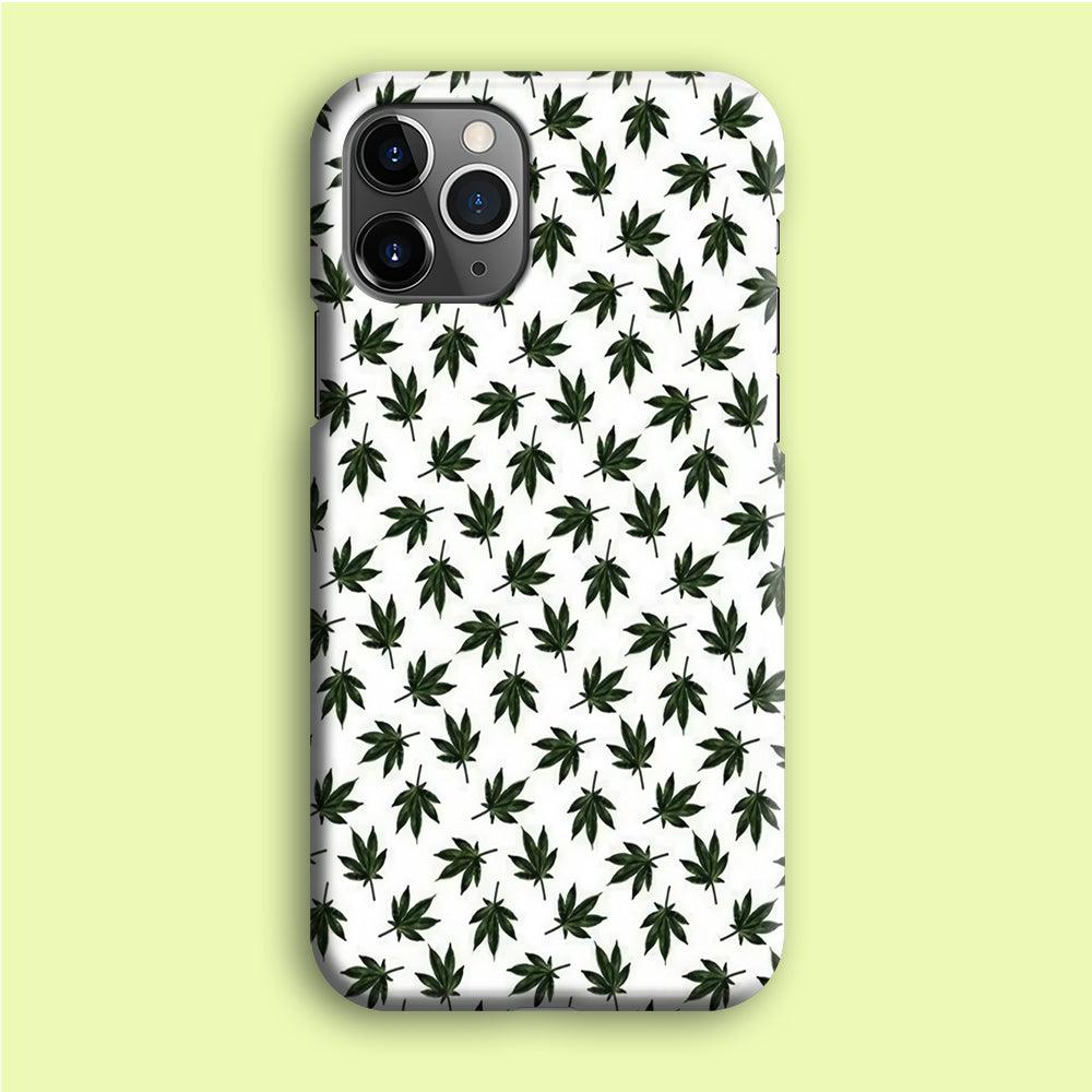 Motif Weed iPhone 12 Pro Case-Plastic / Full Wrap (3D Case)-Xtracase