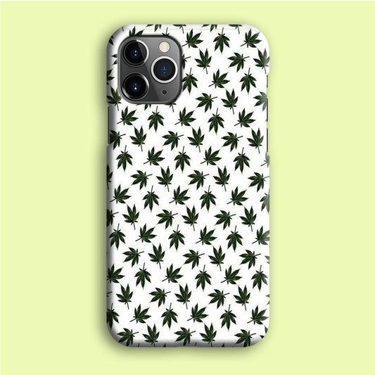 Motif Weed iPhone 12 Pro Case-Plastic / Full Wrap (3D Case)-Xtracase