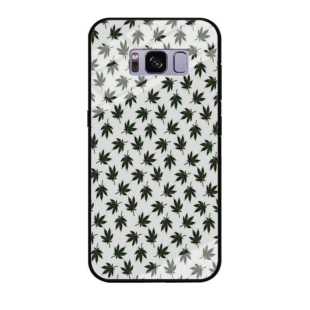 Motif Weed Samsung Galaxy S8 Case-Tempered Glass Case-Xtracase
