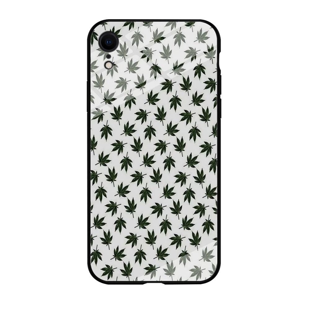 Motif Weed iPhone XR Case-Tempered Glass Case-Xtracase