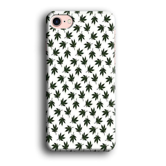 Motif Weed iPhone 8 Case-Plastic / Full Wrap (3D Case)-Xtracase