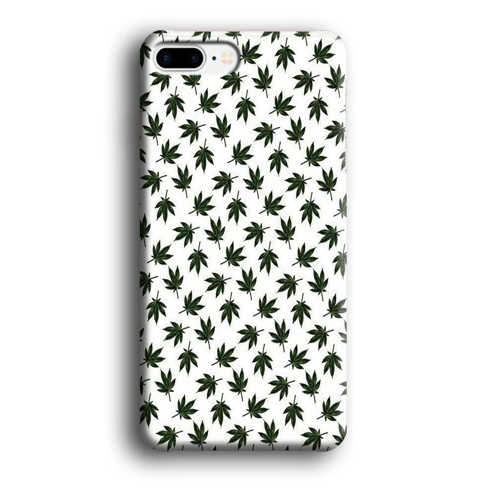 Motif Weed iPhone 7 Plus Case-Plastic / Full Wrap (3D Case)-Xtracase