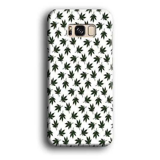 Motif Weed Samsung Galaxy S8 Plus Case-Plastic / Full Wrap (3D Case)-Xtracase