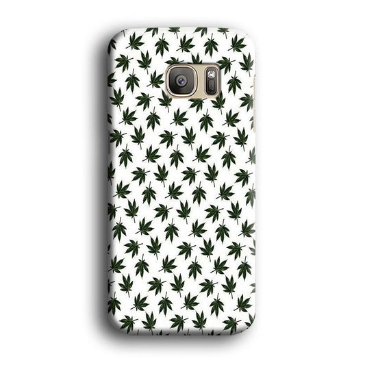 Motif Weed Samsung Galaxy S7 Edge Case-Plastic / Full Wrap (3D Case)-Xtracase