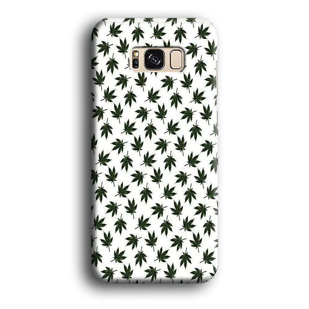 Motif Weed Samsung Galaxy S8 Case-Plastic / Full Wrap (3D Case)-Xtracase