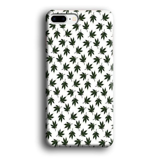 Motif Weed iPhone 8 Plus Case-Plastic / Full Wrap (3D Case)-Xtracase