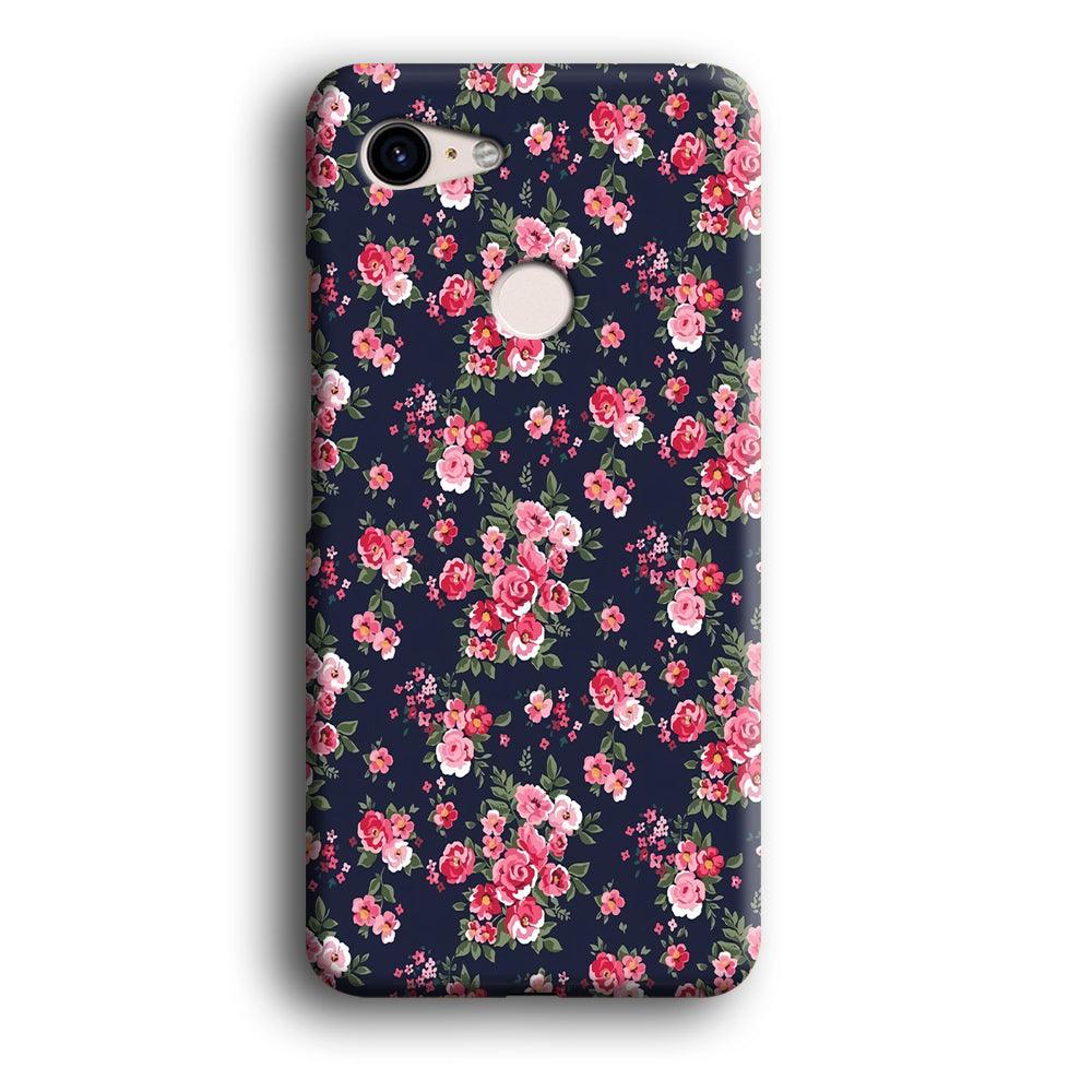 Motif Beautiful Flower 002 Google Pixel 3 3D Case-Xtracase