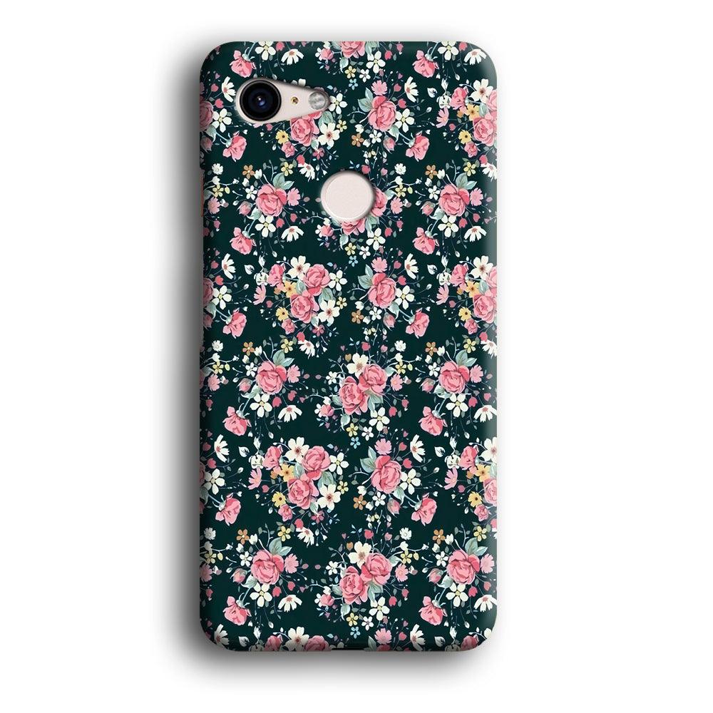 Motif Beautiful Flower 003 Google Pixel 3 3D Case-Xtracase
