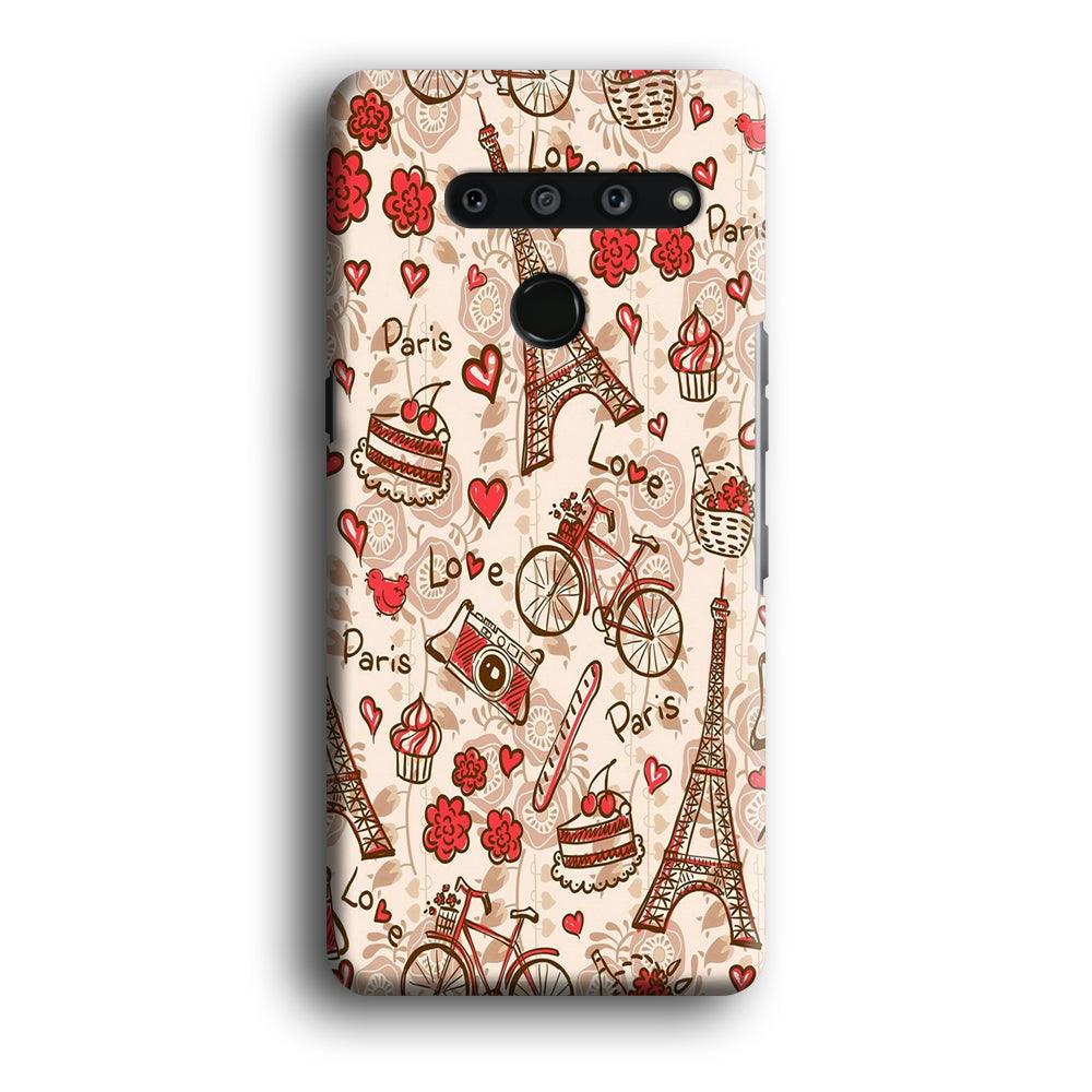 Motif Paris Love LG V50 3D Case-Xtracase