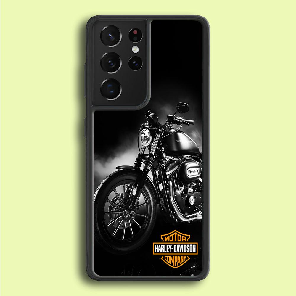 Motor Harley Davidson Samsung Galaxy S25 Ultra Case-Rubber / Black (2D Case)-Xtracase