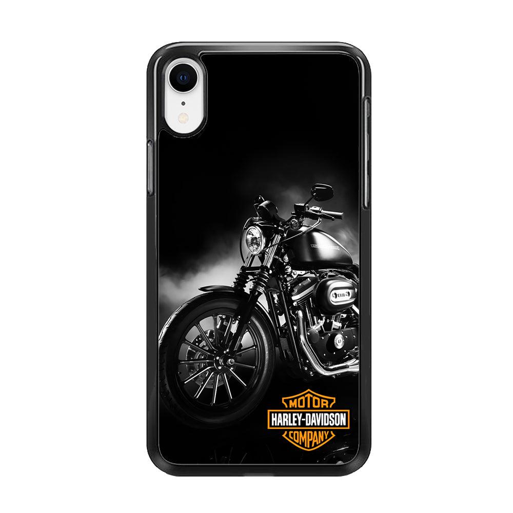 Motor Harley Davidson iPhone XR Case-Rubber / Black (2D Case)-Xtracase