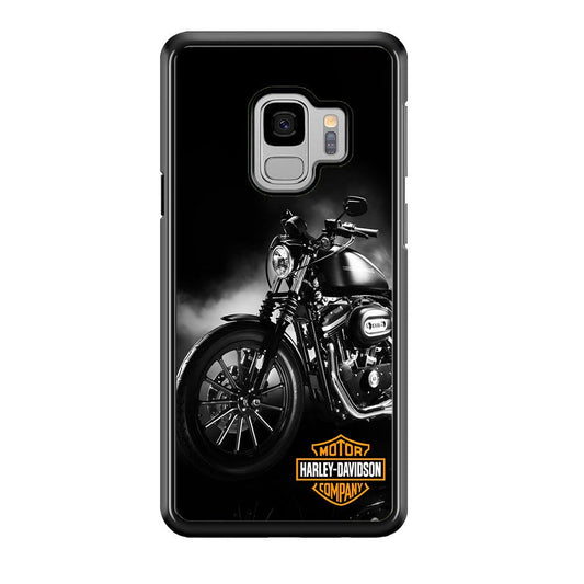 Motor Harley Davidson Samsung Galaxy S9 Case-Rubber / White (2D Case)-Xtracase