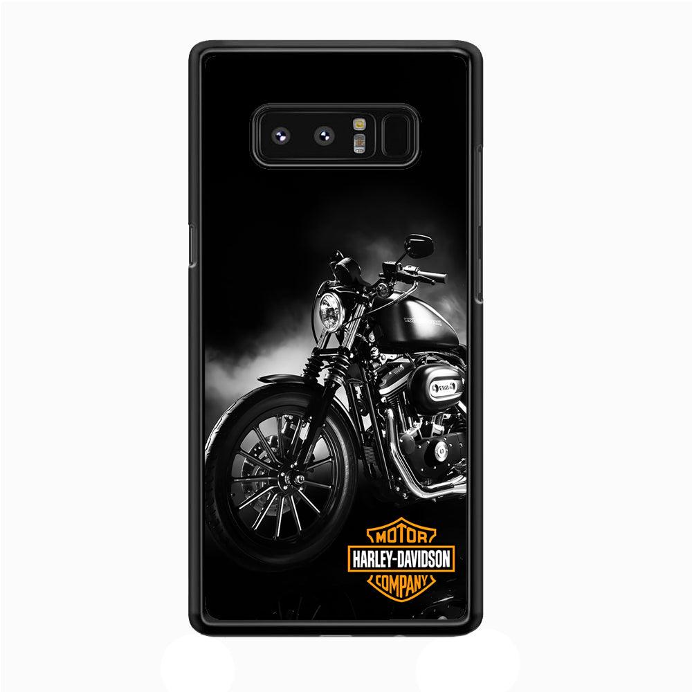 Motor Harley Davidson Samsung Galaxy Note 8 Case-Rubber / White (2D Case)-Xtracase