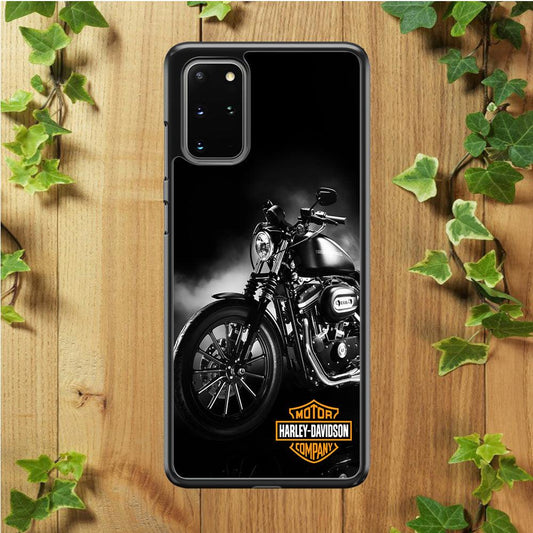 Motor Harley Davidson Samsung Galaxy S20 Plus Case-Rubber / White (2D Case)-Xtracase