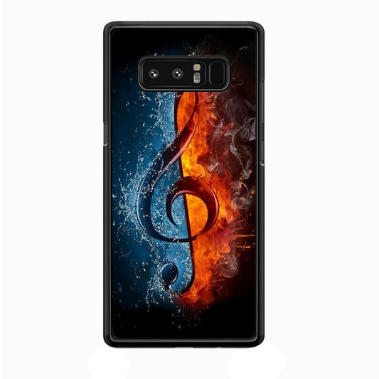 Music Art Colorfull 002 Samsung Galaxy Note 8 Case-Plastic / Full Wrap (3D Case)-Xtracase