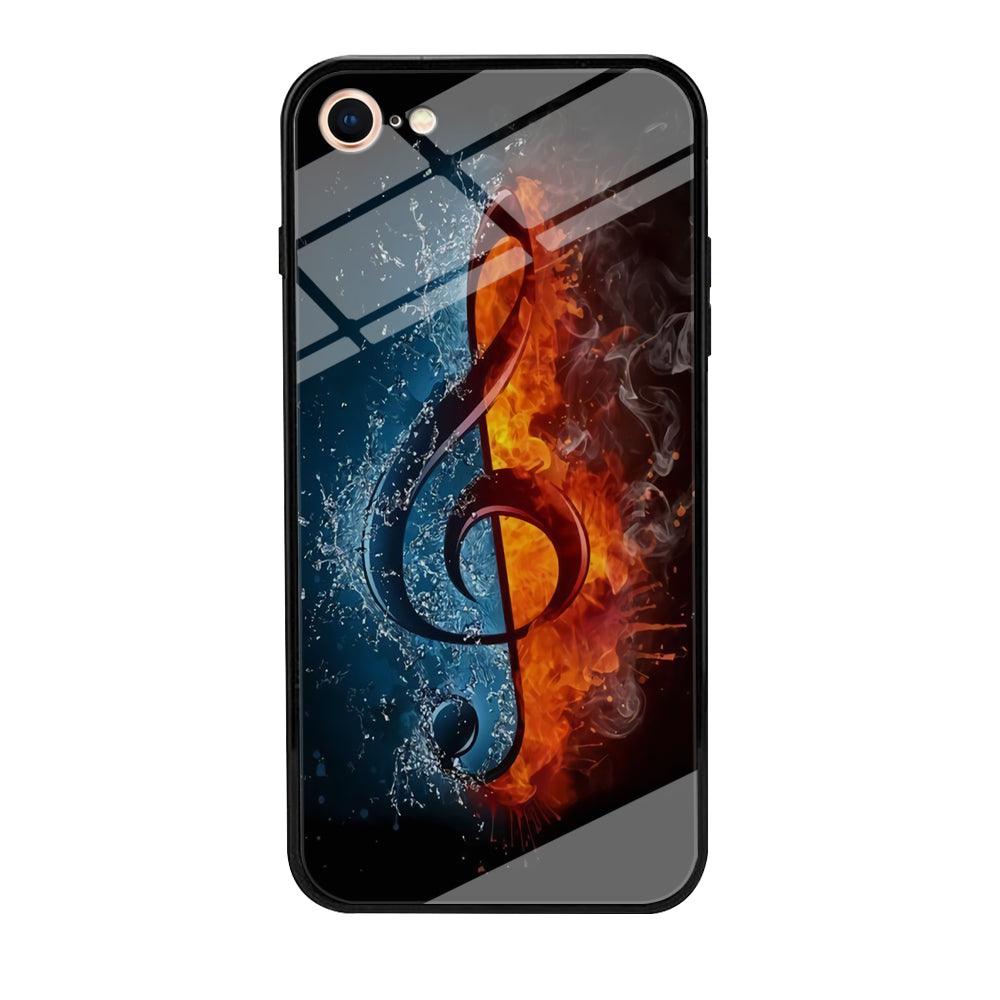 Music Art Colorfull 002 iPhone 8 Case-Tempered Glass Case-Xtracase