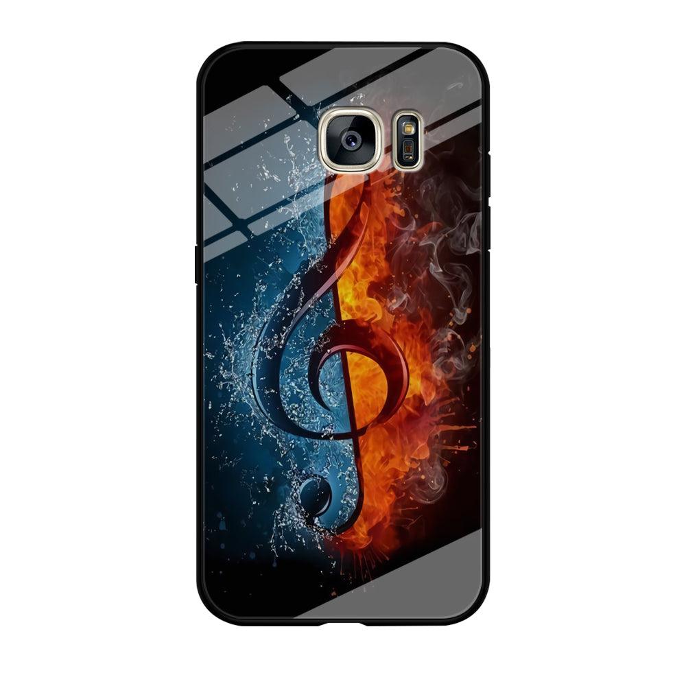 Music Art Colorfull 002 Samsung Galaxy S7 Edge Case-Tempered Glass Case-Xtracase