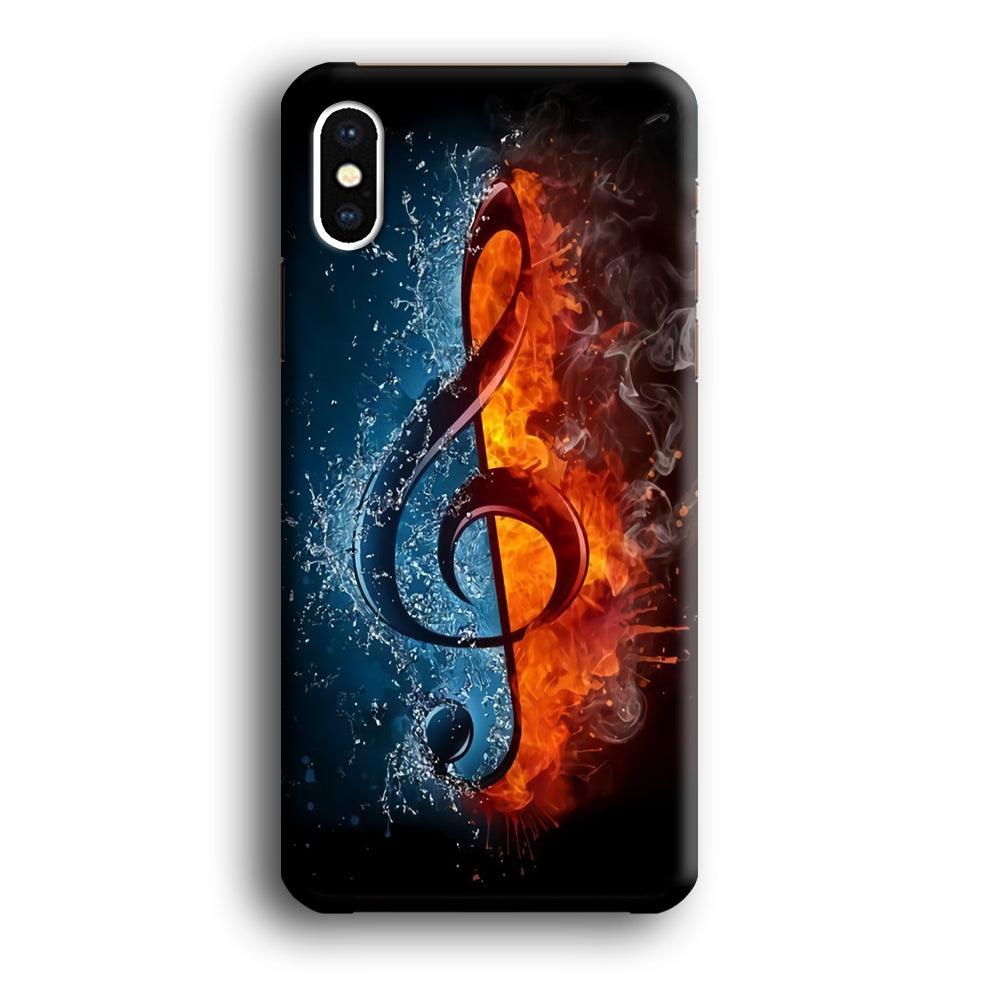 Music Art Colorfull 002 iPhone Xs Max Case-Plastic / Full Wrap (3D Case)-Xtracase