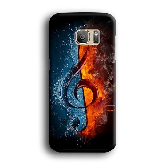 Music Art Colorfull 002 Samsung Galaxy S7 Edge Case-Plastic / Full Wrap (3D Case)-Xtracase