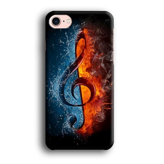 Music Art Colorfull 002 iPhone 8 Case-Plastic / Full Wrap (3D Case)-Xtracase