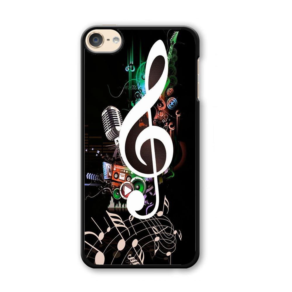 Music Art Colorfull 005 iPod Touch 6 Case-Plastic / Full Wrap (3D Case)-Xtracase