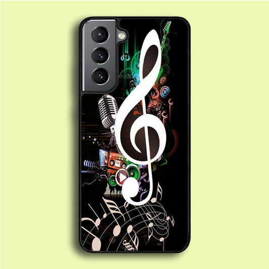 Music Art Colorfull 005 Samsung Galaxy A16 Case-Rubber / Black (2D Case)-Xtracase