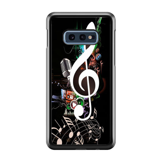 Music Art Colorfull 005 Samsung Galaxy S10E Case-Plastic / Full Wrap (3D Case)-Xtracase