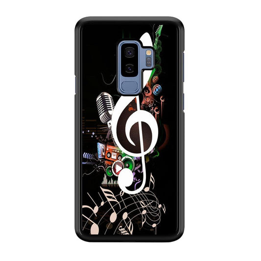 Music Art Colorfull 005 Samsung Galaxy S9 Plus Case-Plastic / Full Wrap (3D Case)-Xtracase