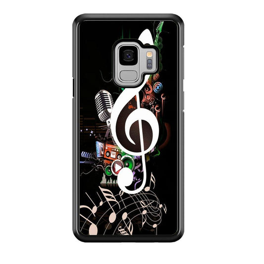Music Art Colorfull 005 Samsung Galaxy S9 Case-Plastic / Full Wrap (3D Case)-Xtracase