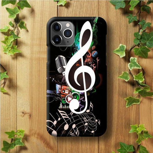Music Art Colorfull 005 iPhone 11 Pro Max Case-Plastic / Full Wrap (3D Case)-Xtracase