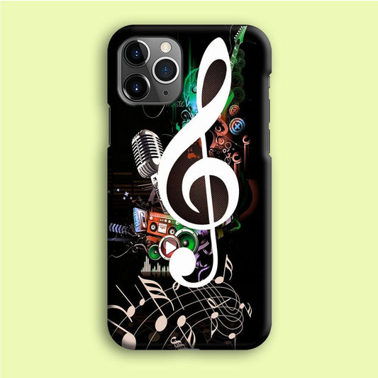 Music Art Colorfull 005 iPhone 12 Pro Case-Plastic / Full Wrap (3D Case)-Xtracase