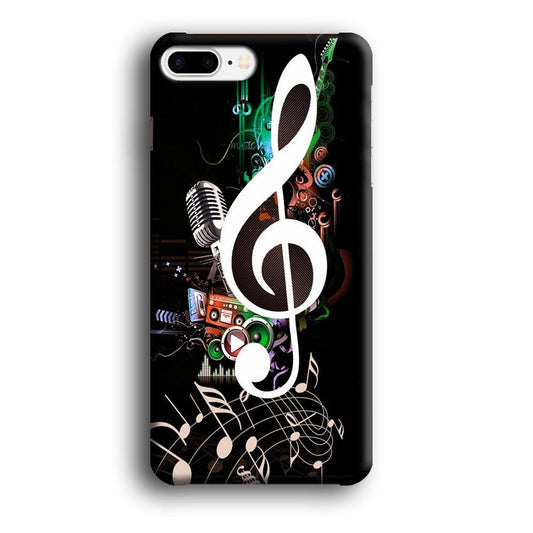 Music Art Colorfull 005 iPhone 7 Plus Case-Plastic / Full Wrap (3D Case)-Xtracase