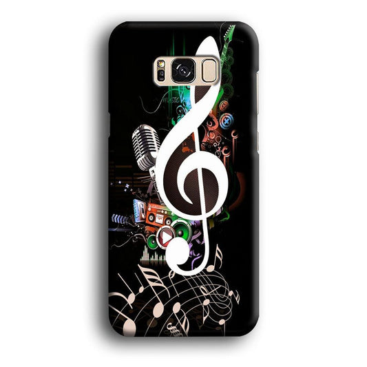 Music Art Colorfull 005 Samsung Galaxy S8 Case-Plastic / Full Wrap (3D Case)-Xtracase