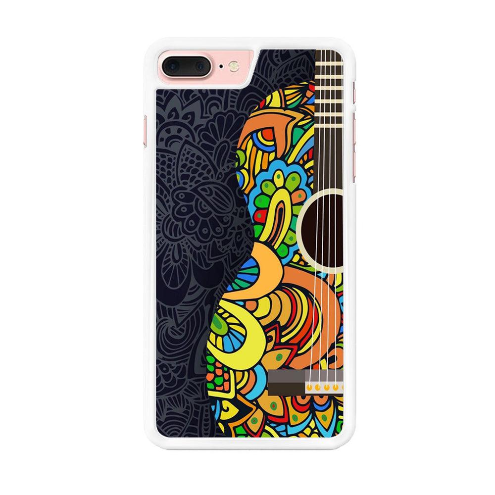 Music Guitar Art 001 iPhone 7 Plus Case-Rubber / White (2D Case)-Xtracase