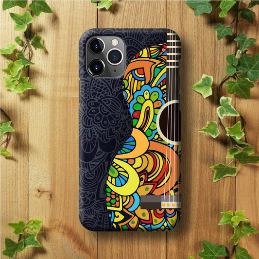 Music Guitar Art 001 iPhone 11 Pro Max Case-Plastic / Full Wrap (3D Case)-Xtracase