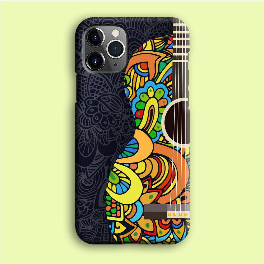 Music Guitar Art 001 iPhone 12 Pro Case-Plastic / Full Wrap (3D Case)-Xtracase