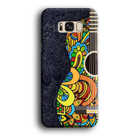 Music Guitar Art 001 Samsung Galaxy S8 Case-Plastic / Full Wrap (3D Case)-Xtracase