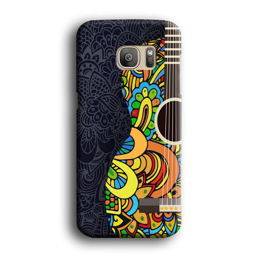 Music Guitar Art 001 Samsung Galaxy S7 Edge Case-Plastic / Full Wrap (3D Case)-Xtracase