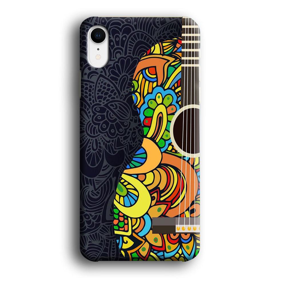 Music Guitar Art 001 iPhone XR Case-Plastic / Full Wrap (3D Case)-Xtracase