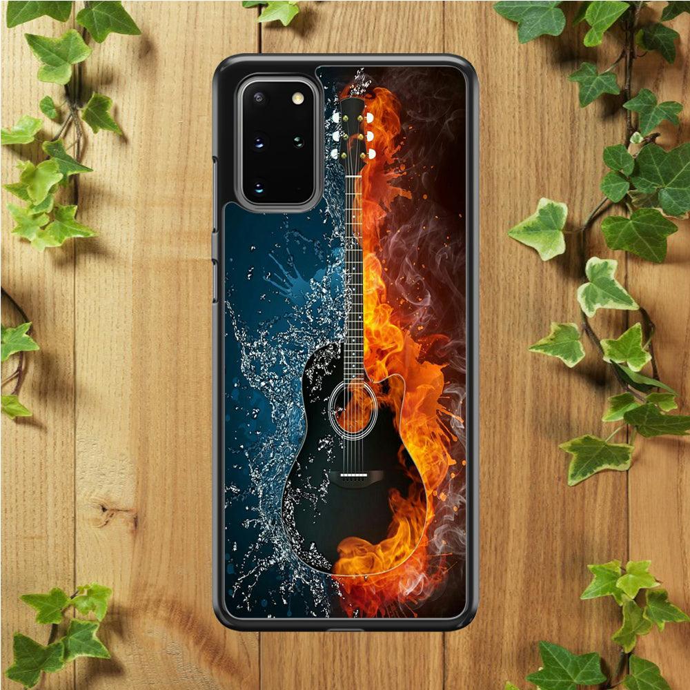 Music Guitar Art 002 Samsung Galaxy S20 Plus Case-Plastic / Full Wrap (3D Case)-Xtracase