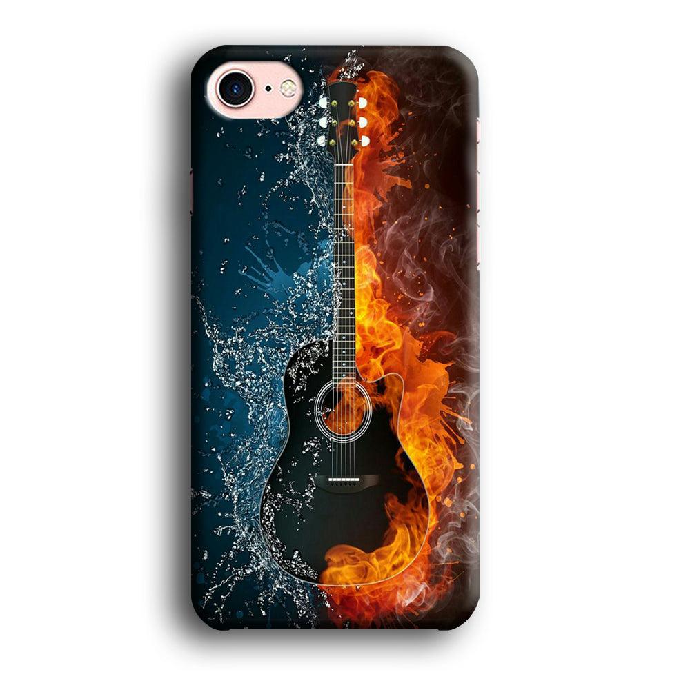 Music Guitar Art 002 iPhone SE 2020 Case-Plastic / Full Wrap (3D Case)-Xtracase