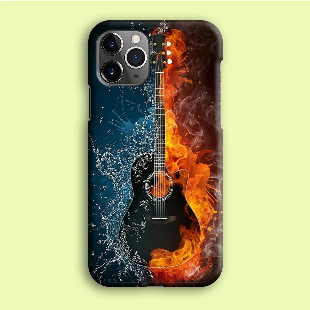 Music Guitar Art 002 iPhone 12 Pro Case-Plastic / Full Wrap (3D Case)-Xtracase