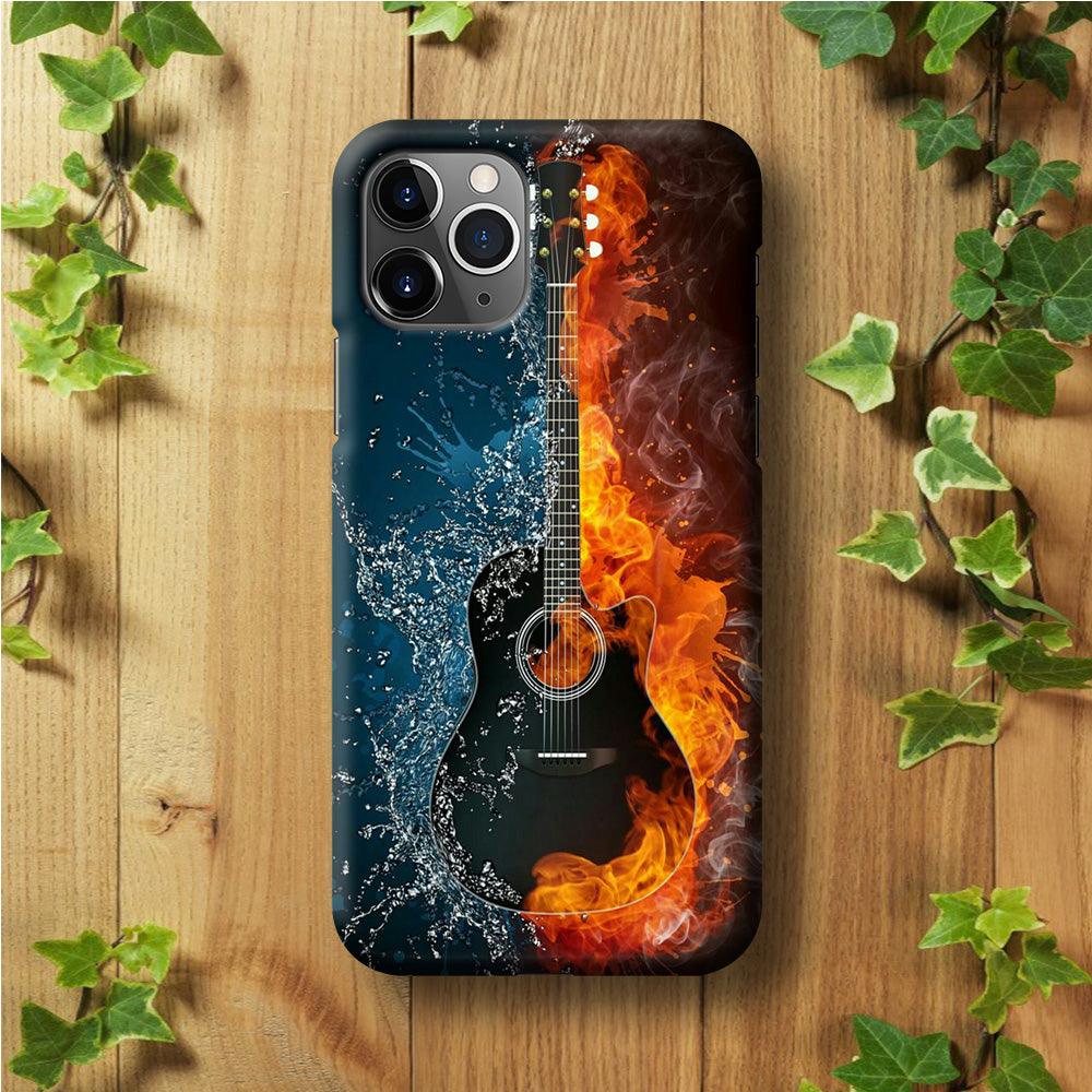 Music Guitar Art 002 iPhone 11 Pro Case-Plastic / Full Wrap (3D Case)-Xtracase